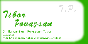 tibor povazsan business card